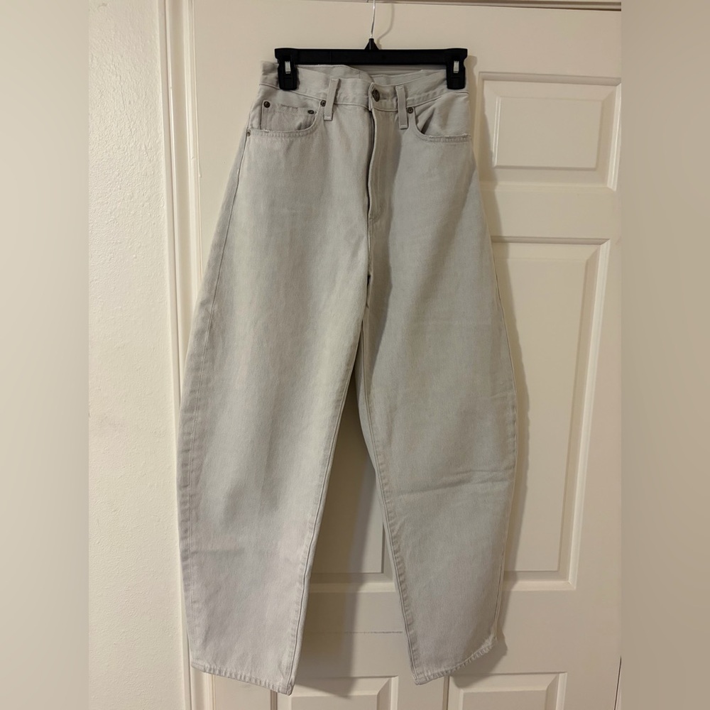 Agolde Balloon Jean Light Grey